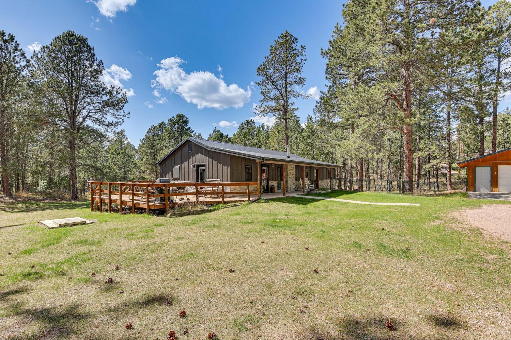 Private Black Hills Home With Corral Horses Welcome Custer Exterior foto